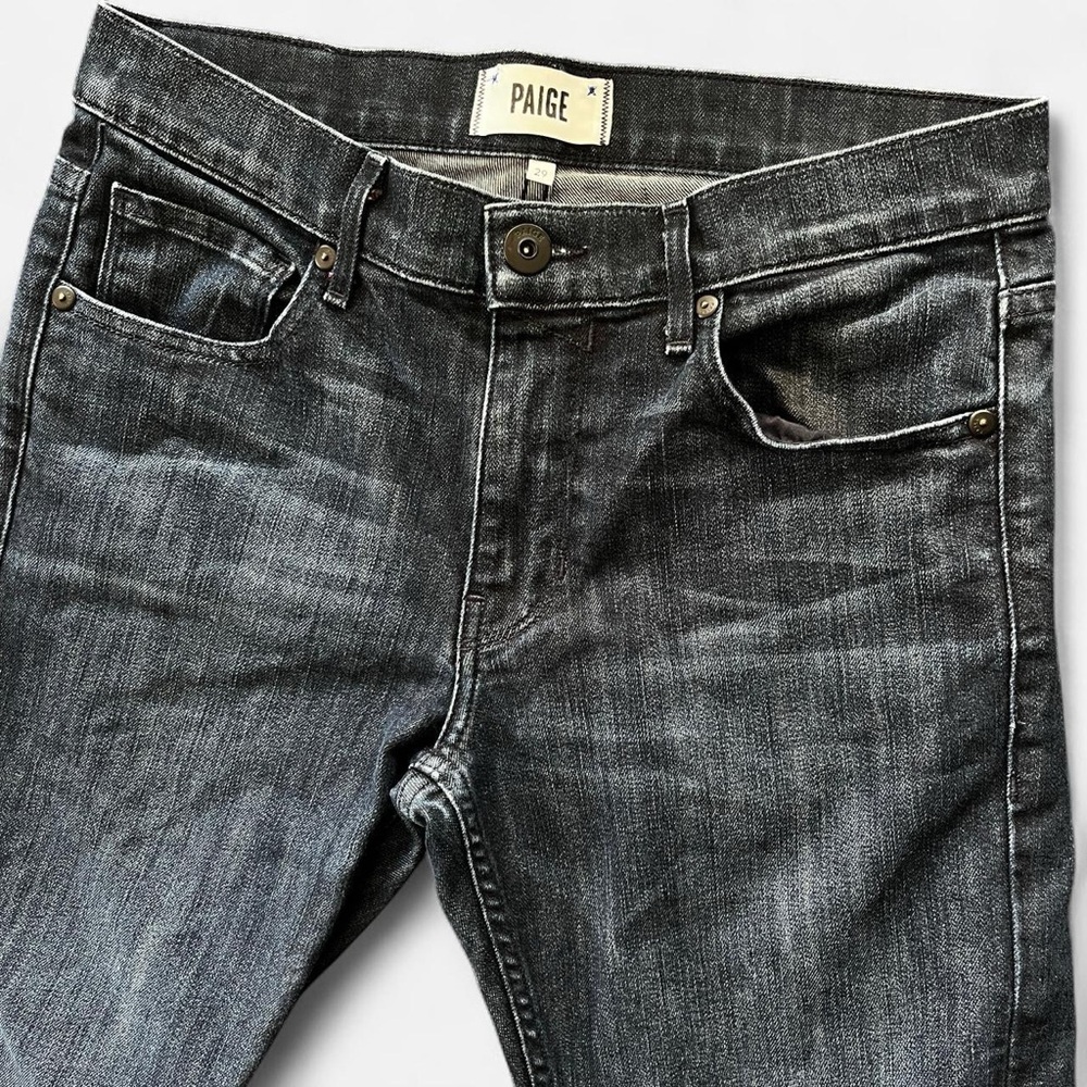 PAIGE Women's Black Boot Cut Jeans